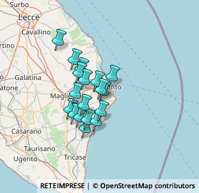 Mappa 73020 Casamassella LE, Italia (9.84611)