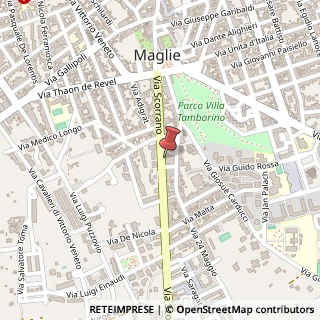 Mappa Via Scorrano, 1, 73024 Maglie, Lecce (Puglia)