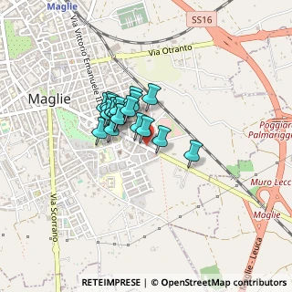 Mappa Via F. Casatello, 73024 Maglie LE, Italia (0.29)