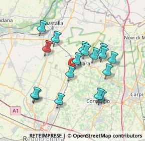 Mappa Via Albert Einstein, 42017 Novellara RE, Italia (6.77765)