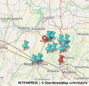 Mappa Via Evariste Galois, 42017 Novellara RE, Italia (11.47857)