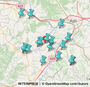 Mappa Frazione lavezzole basso11 a, 14015 San Damiano D'asti AT, Italia (6.88824)