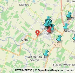 Mappa Via Camillo Cavour, 41032 Cavezzo MO, Italia (1.8565)