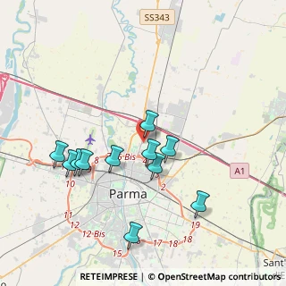 Mappa Largo Lucrezia Agujari, 43122 Parma PR, Italia (3.69455)