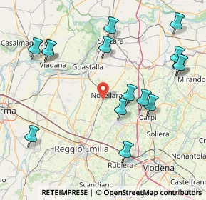 Mappa Via Emilio Alessandrini, 42017 Novellara RE, Italia (19.018)