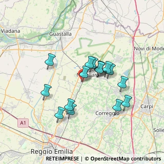 Mappa Via Emilio Alessandrini, 42017 Novellara RE, Italia (6.09)