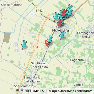 Mappa Via Emilio Alessandrini, 42017 Novellara RE, Italia (2.42)