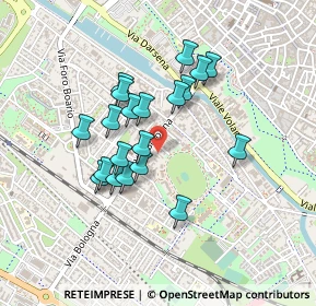 Mappa Via Silvano Balboni, 44122 Ferrara FE, Italia (0.367)