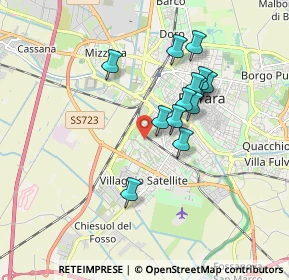 Mappa Via Ippolito Nievo, 44124 Ferrara FE, Italia (1.51077)