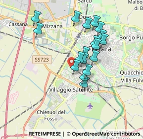 Mappa Via Ippolito Nievo, 44124 Ferrara FE, Italia (1.56389)