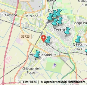 Mappa Via Ippolito Nievo, 44124 Ferrara FE, Italia (2.08273)