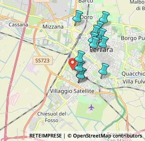 Mappa Via Ippolito Nievo, 44124 Ferrara FE, Italia (1.53077)