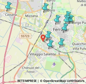 Mappa Via Ippolito Nievo, 44124 Ferrara FE, Italia (2.40818)