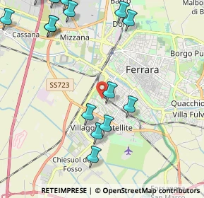 Mappa Via Ippolito Nievo, 44124 Ferrara FE, Italia (2.78375)