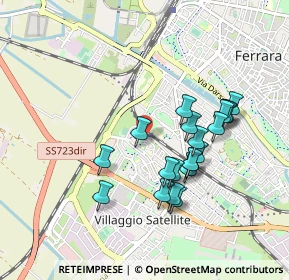 Mappa Via Ippolito Nievo, 44124 Ferrara FE, Italia (0.837)