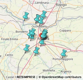 Mappa Via Ippolito Nievo, 44124 Ferrara FE, Italia (9.805)