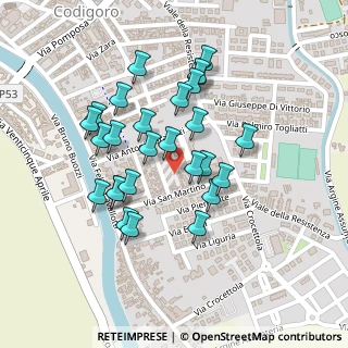 Mappa Via Rione Massart, 44021 Codigoro FE, Italia (0.20593)