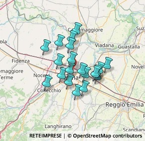 Mappa Via Leonardo Sciascia, 43122 Parma PR, Italia (9.704)