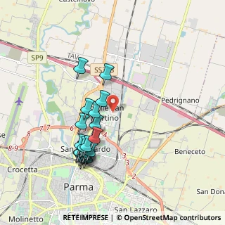 Mappa Via Leonardo Sciascia, 43122 Parma PR, Italia (1.882)