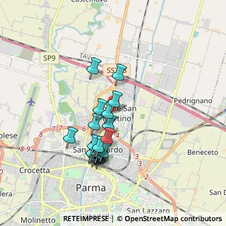 Mappa Piazza Sand George, 43122 Parma PR, Italia (1.6315)