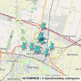 Mappa Piazza Sand George, 43122 Parma PR, Italia (1.11727)