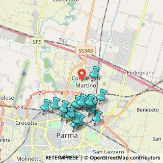 Mappa Via K. Mansfield, 43122 Parma PR, Italia (2.006)