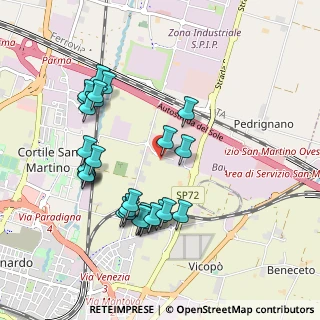 Mappa Via Galleppini, 43100 Parma PR, Italia (0.98966)