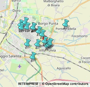 Mappa Via Belgio, 44123 Ferrara FE, Italia (1.40706)