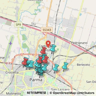 Mappa Via Paradigna, 43122 Parma PR, Italia (2.211)
