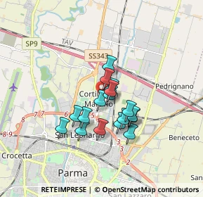 Mappa Via Paradigna, 43122 Parma PR, Italia (1.22647)