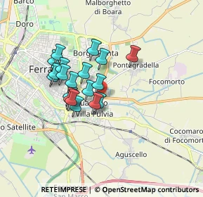 Mappa Via delle Nazioni, 44123 Ferrara FE, Italia (1.37105)