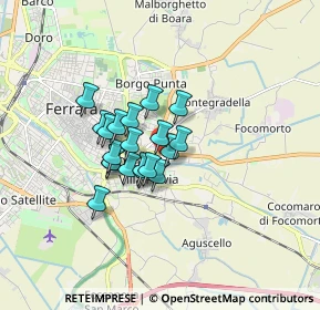 Mappa Via delle Nazioni, 44123 Ferrara FE, Italia (1.1095)