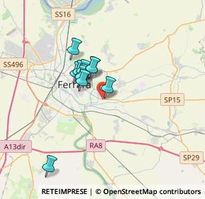 Mappa Via delle Nazioni, 44123 Ferrara FE, Italia (2.55545)