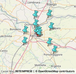 Mappa Via delle Nazioni, 44123 Ferrara FE, Italia (9.58333)