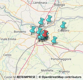 Mappa Via Giuseppe Fabbri, 44123 Ferrara FE, Italia (5.59154)