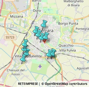 Mappa Via Giuseppe Fabbri, 44123 Ferrara FE, Italia (1.40167)