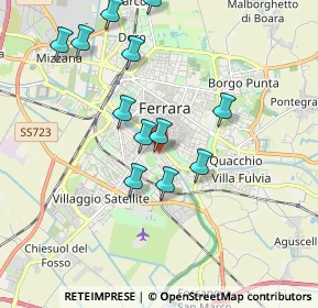 Mappa Via Giuseppe Fabbri, 44123 Ferrara FE, Italia (1.86583)