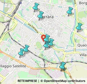 Mappa Via Giuseppe Fabbri, 44123 Ferrara FE, Italia (1.07727)