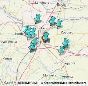 Mappa Via Otello Putinati, 44124 Ferrara FE, Italia (10.9745)