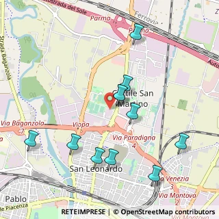 Mappa Via S. Leonardo, 43123 Parma PR, Italia (1.03273)