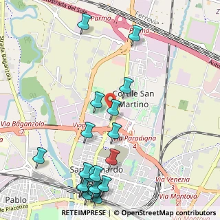Mappa Via S. Leonardo, 43123 Parma PR, Italia (1.395)