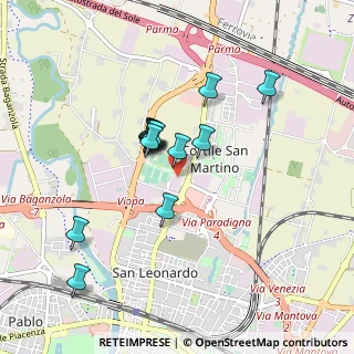 Mappa Via S. Leonardo, 43123 Parma PR, Italia (0.72714)