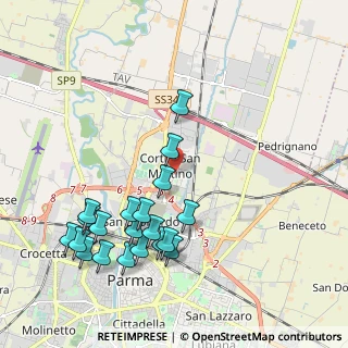 Mappa Stradello Barbara Sanseverino, 43122 Parma PR, Italia (2.2485)