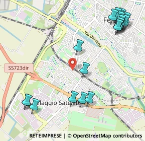 Mappa Via del Bove, 44122 Ferrara FE, Italia (1.425)