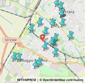 Mappa Via del Bove, 44122 Ferrara FE, Italia (1.0235)