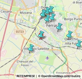 Mappa Via del Bove, 44122 Ferrara FE, Italia (1.99818)