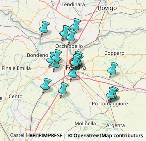 Mappa Via del Bove, 44122 Ferrara FE, Italia (11.41526)