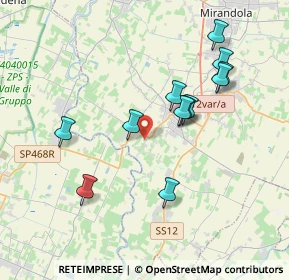 Mappa Via San Luigi, 41032 Cavezzo MO, Italia (3.58833)