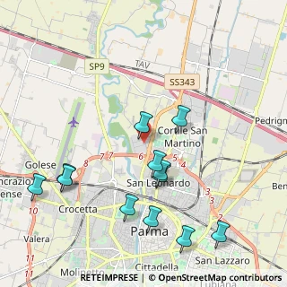 Mappa Via Ernesto Ghirarduzzi, 43122 Parma PR, Italia (2.28)