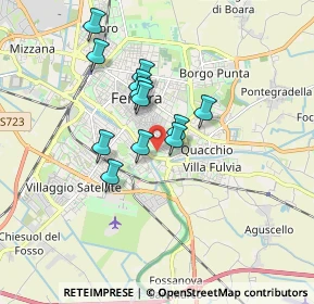 Mappa Via Volano, 44123 Ferrara FE, Italia (1.375)